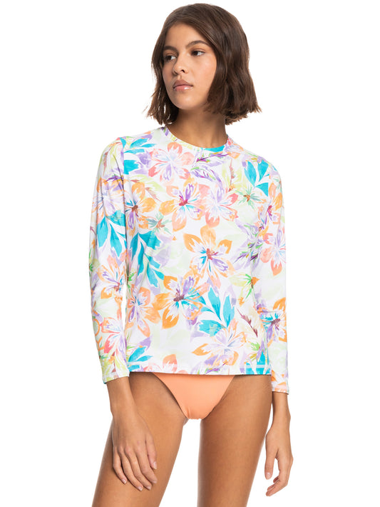 Womens Sea Skippin UPF 50 Long Sleeve Rashguard - Roxy Malaysia