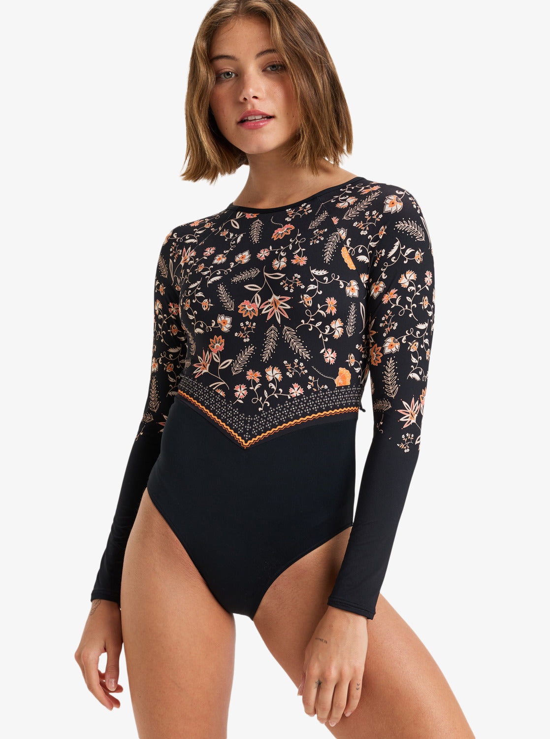 Womens Kerala Long Sleeve One-Piece Swimsuit