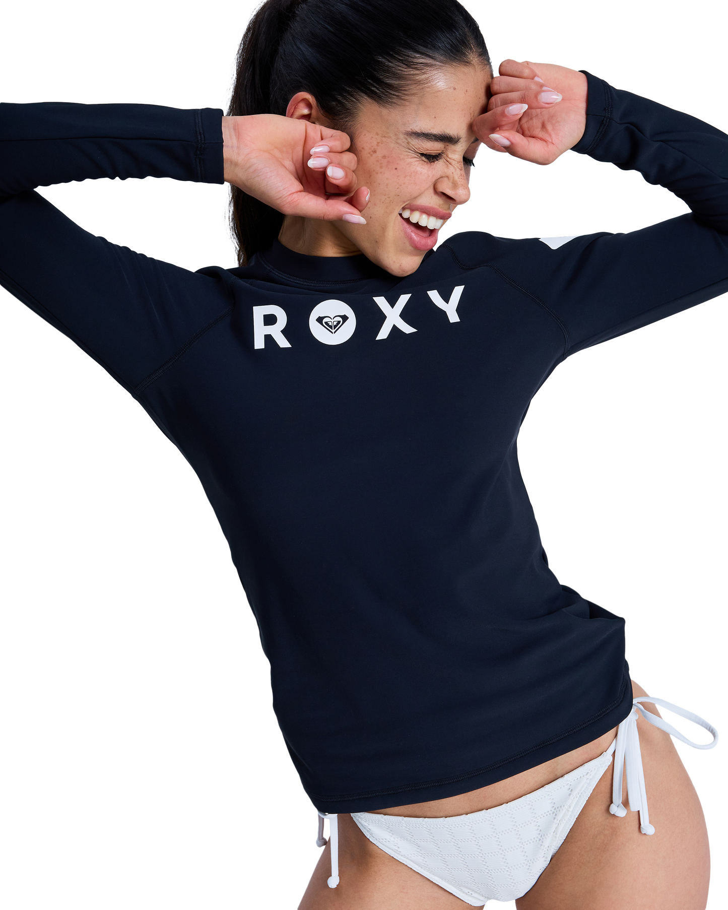 Womens Essentials Heater Long Sleeve Rash Vest