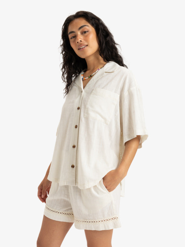 Womens Bisous Fancy Oversized Shirt
