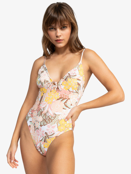 Womens Playa Paradise Reversible One-Piece Swimsuit - Roxy Malaysia