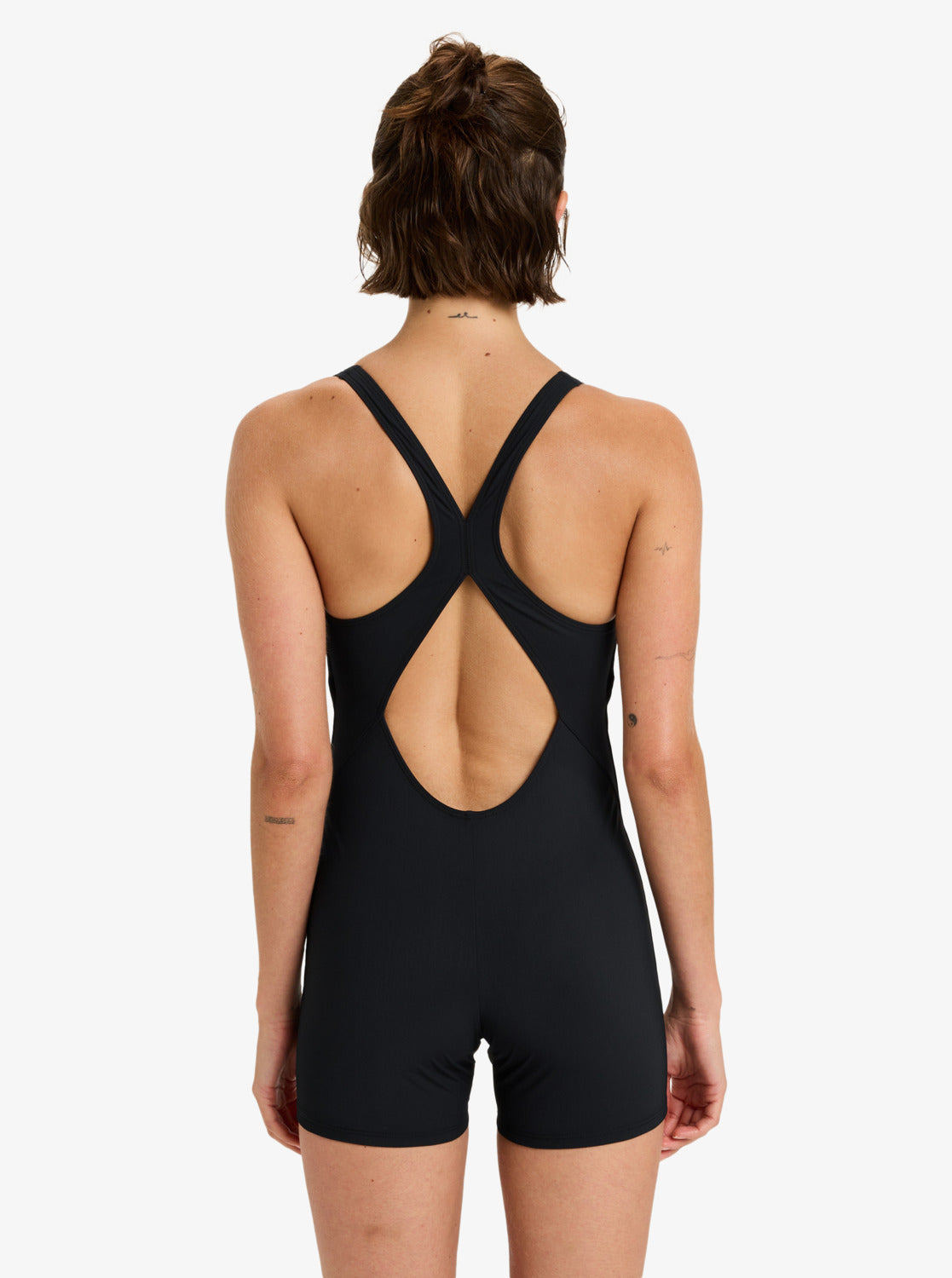 Womens Roxy Active Boyleg One-Piece Swimsuit