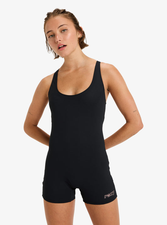 Womens Roxy Active Boyleg One-Piece Swimsuit