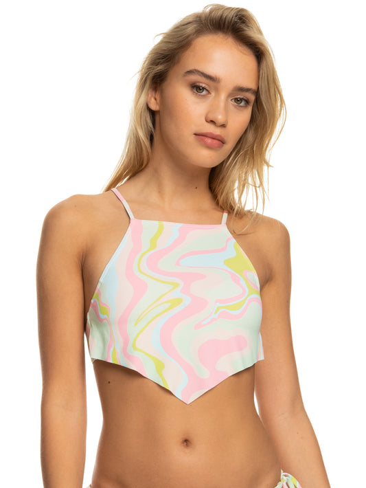 Womens Tropics Hype Crop Bikini Top - Roxy Malaysia