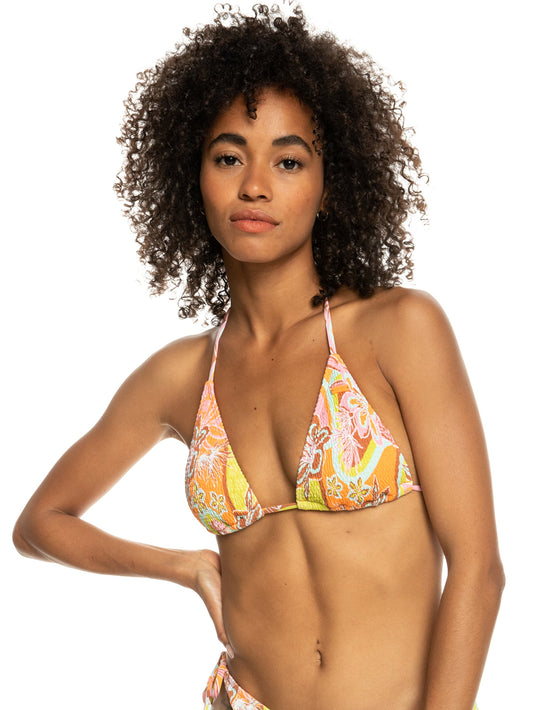 Womens Floraldelic Tiki Tri Bikini Top - Roxy Malaysia