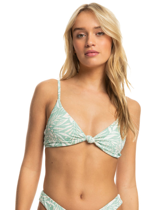 Womens Rib Roxy Love The Surf Knot Bikini Top