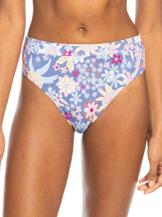 Womens Printed Beach Classics Mid Waist Bikini Bottoms - Roxy Malaysia