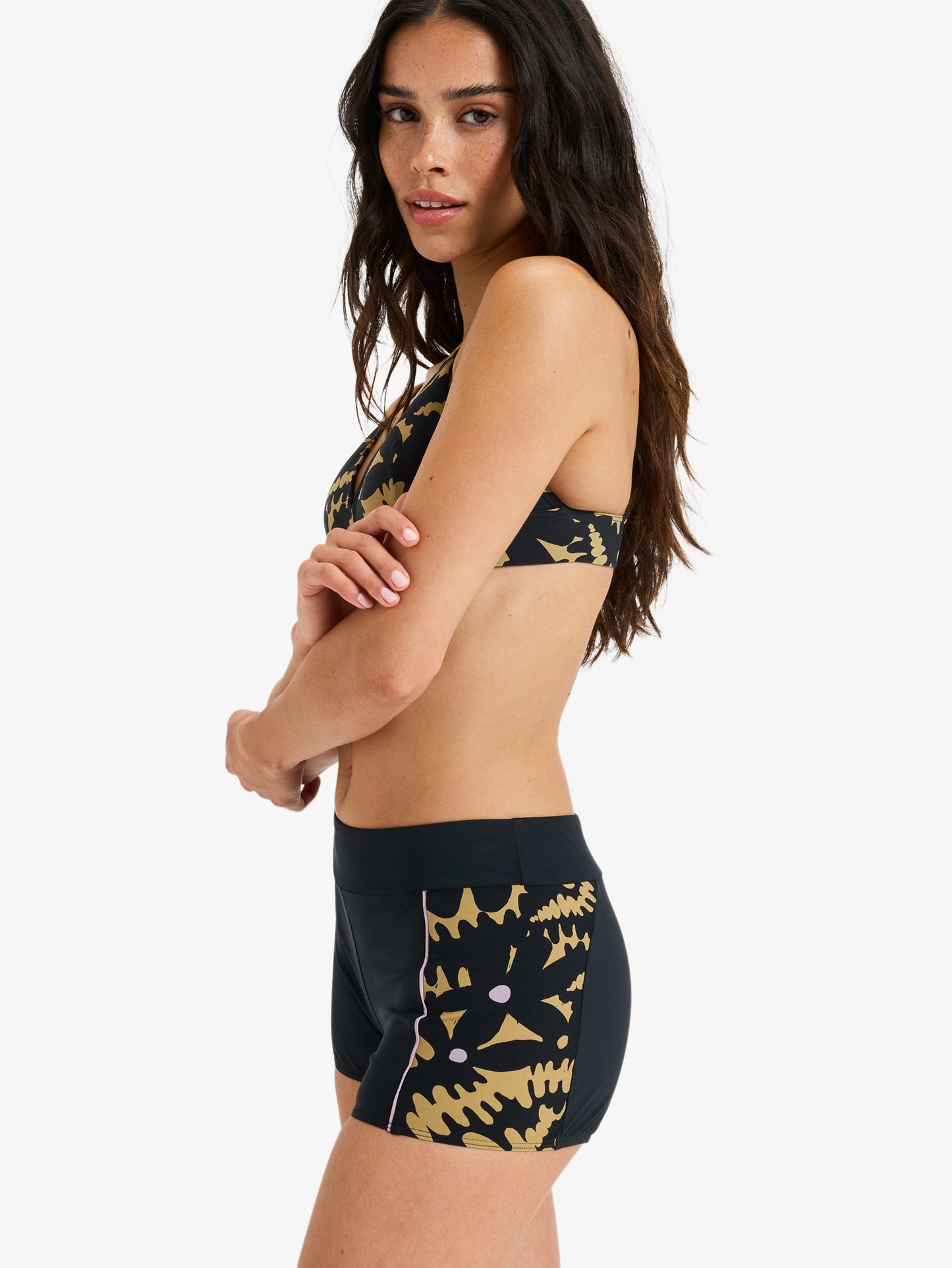 Womens Roxy Active Shorty Bikini Bottoms