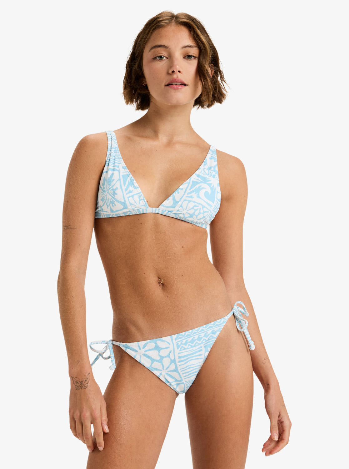 Womens Flowers Wave Bikini Ts Bikini Bottoms