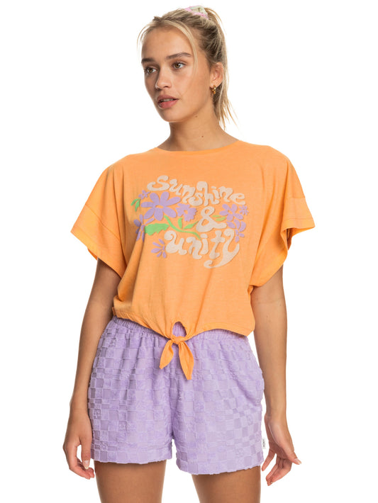 Womens We Go To The Sea Crop Tee - Roxy Malaysia