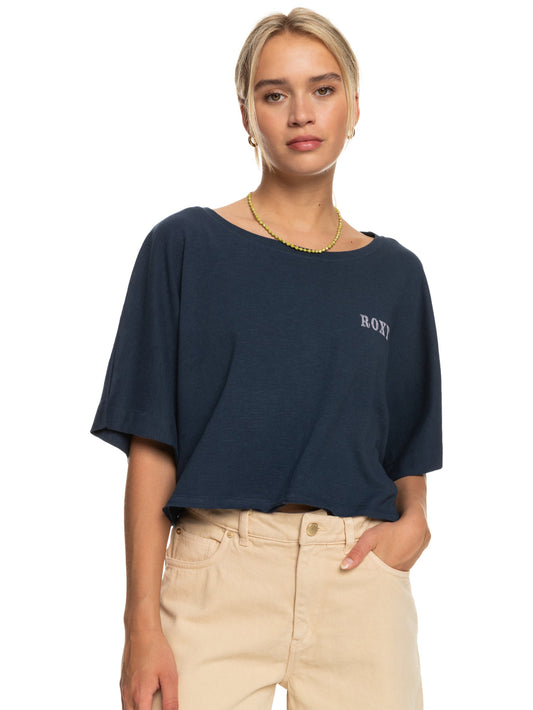 Womens Tiki And Surf Crop Oversized T-Shirt