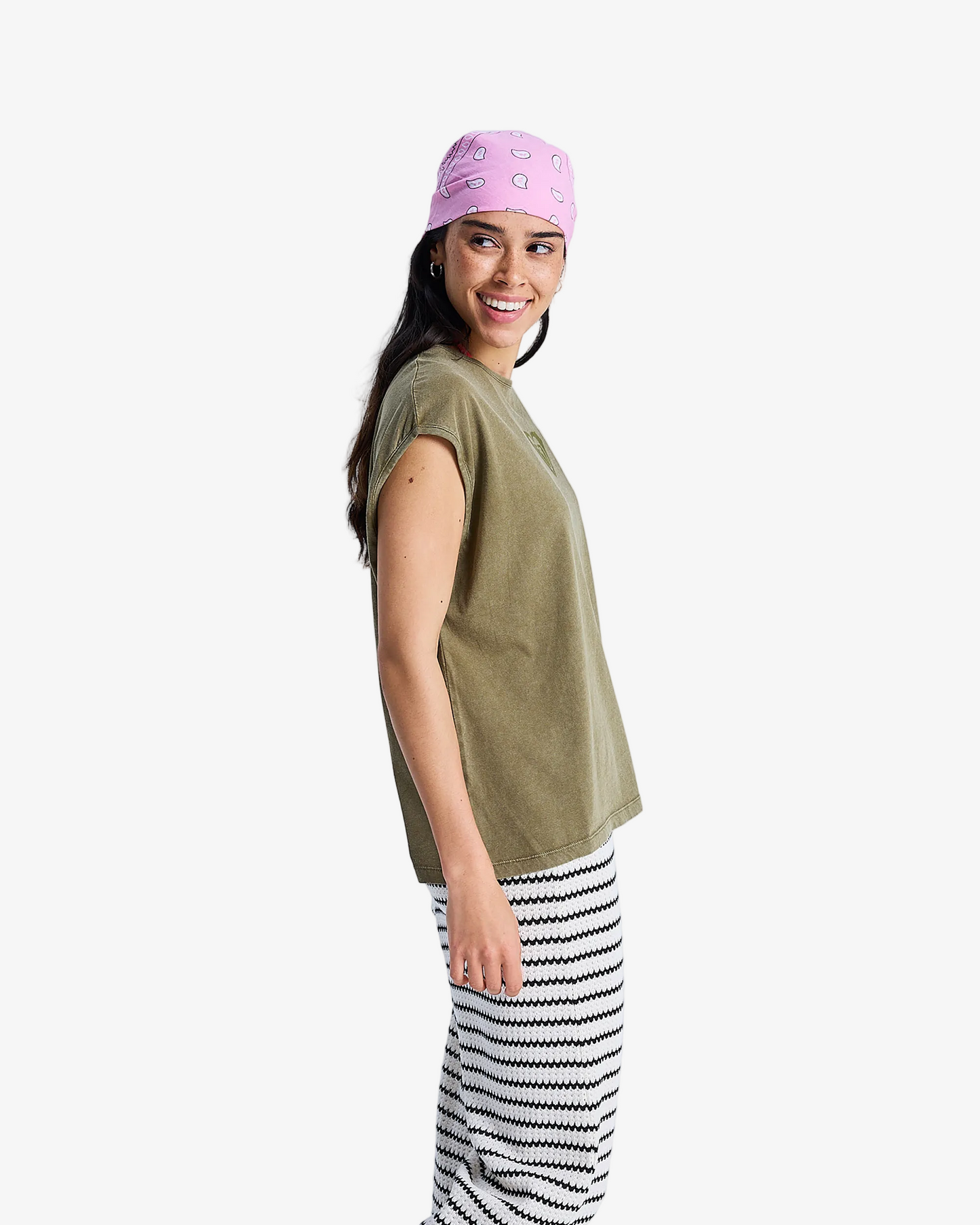 Womens Crystal Sea Muscle T-Shirt