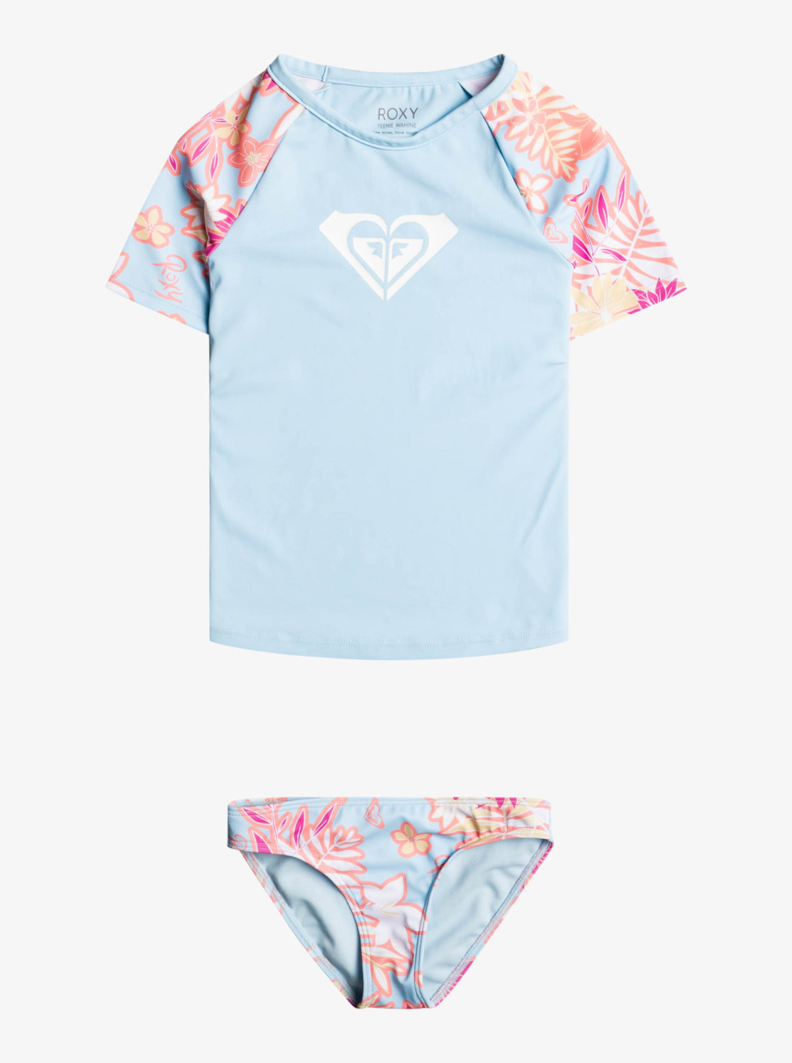 Girls 2 - 7 Funny Childhood 3/4 Sleeve UPF 50 Rashguard Set