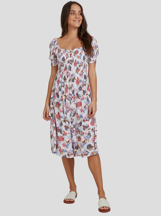 Womens Sunshine Mind Midi Dress