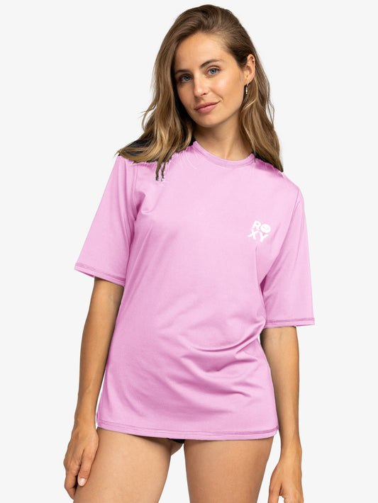 Womens Happy Waves  Short Sleeve Surf Tee