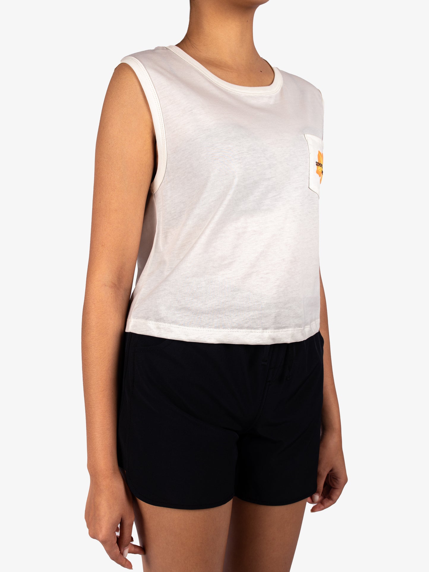 Womens Pocket Muscle Top